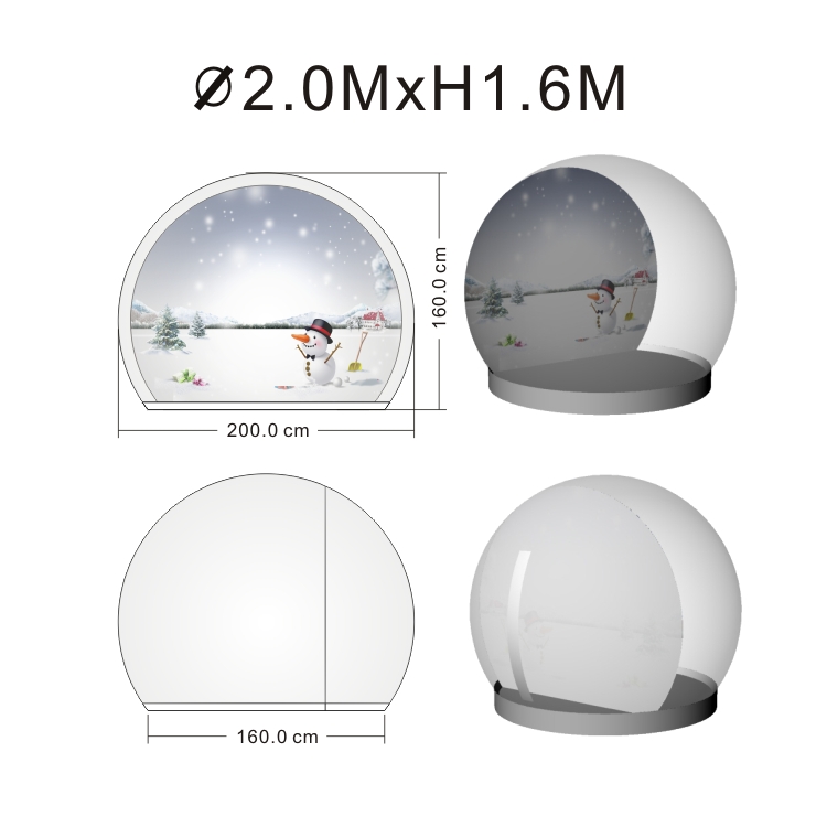 2m Inflatable Bubble Tent 2m Transparent Bubble Tent