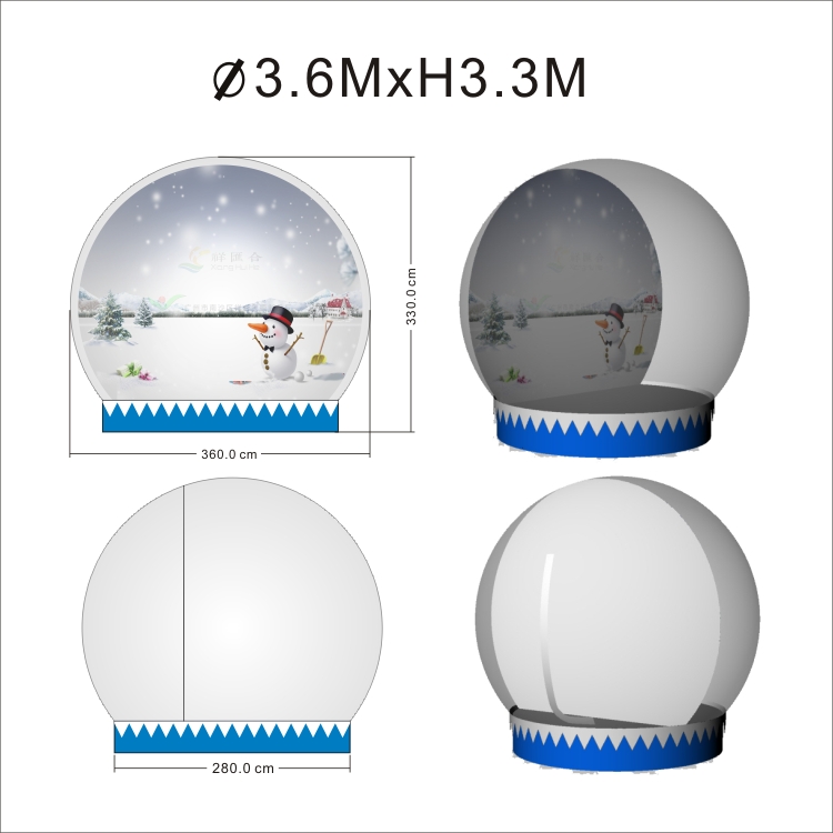 3.6m Inflatable Base Globe 3.6m Inflatable Base Snow Globe