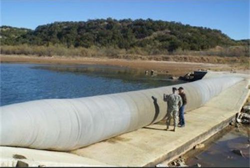 Water inflated Dams